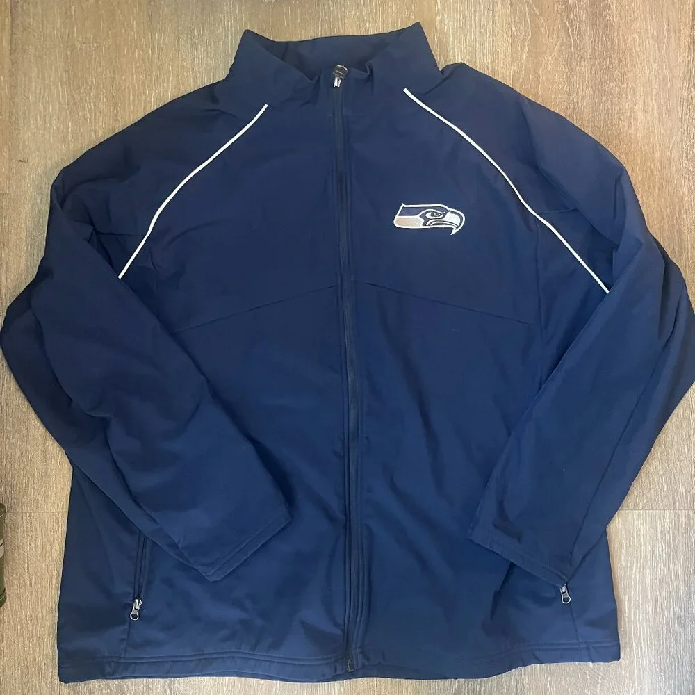 Seattle Seahawks Zip Jacket | NFL Outerwear | Vintage Sportswear